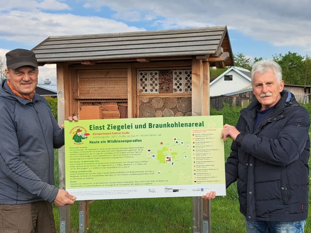 Eindrücke von der Kleingartenanlage vom Gartenrundwanderweg Altenburg