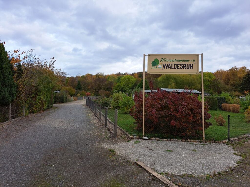Eindrücke von der Kleingartenanlage vom Gartenrundwanderweg Altenburg