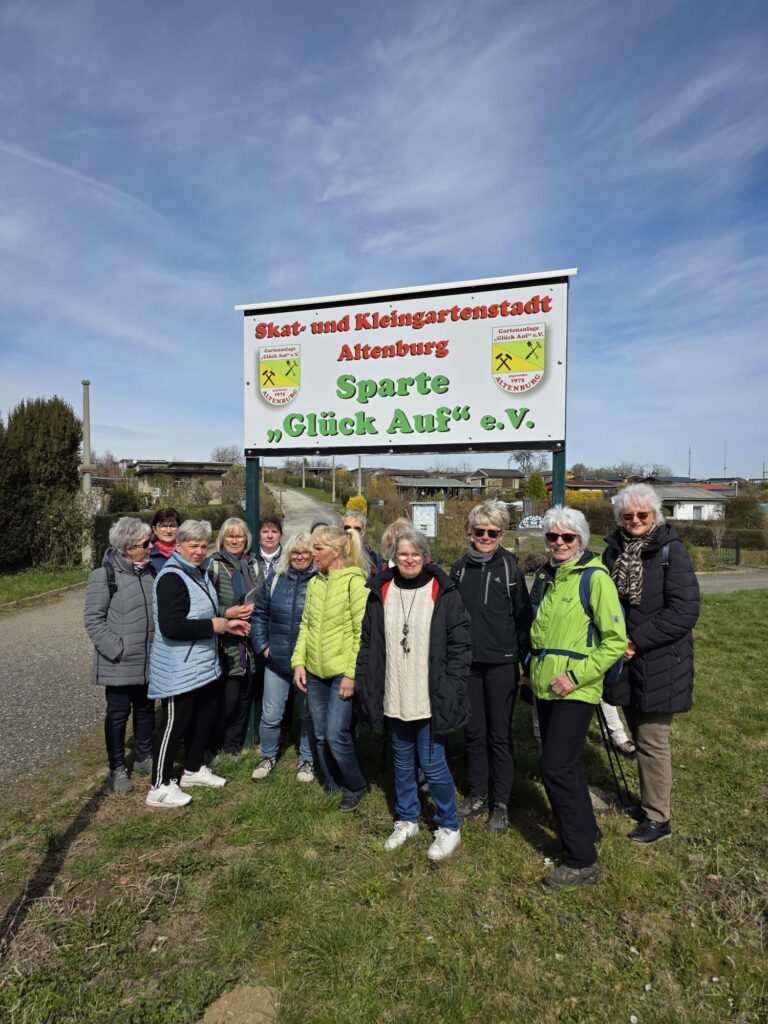 Eindrücke von der April-Wanderung auf dem Gartenrundwanderweg in Altenburg