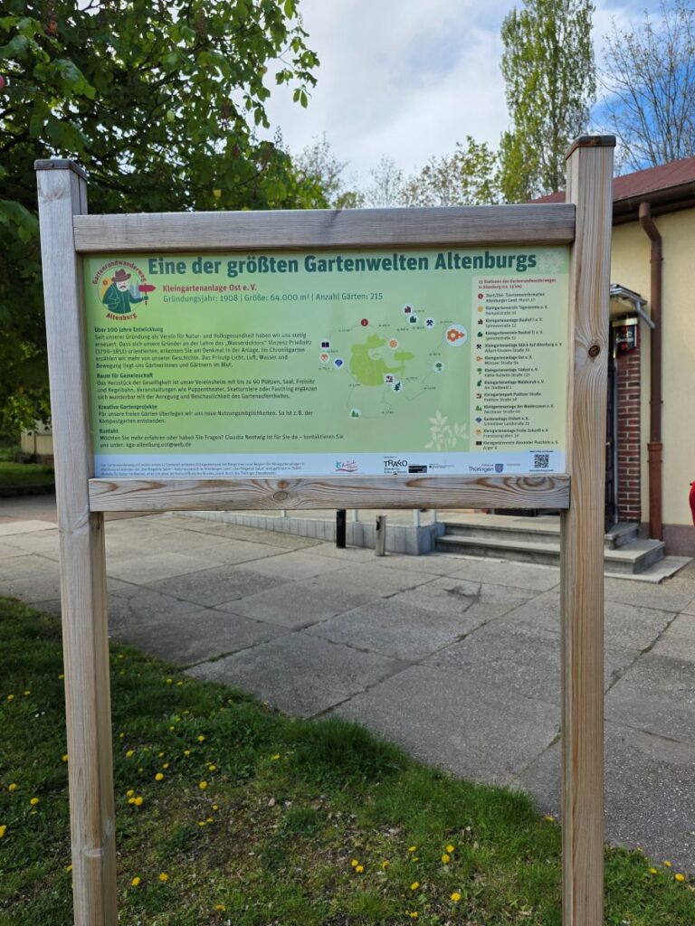 Führungen auf den Gartenrundwanderweg Altenburg Ende April 2026